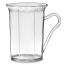 AKU® Kaffee-/Glühweintasse mit Henkel aus Ecozen, Kunststoff, 200 ml/0,20 l, Mehrweg, kristallklar, B-Ware